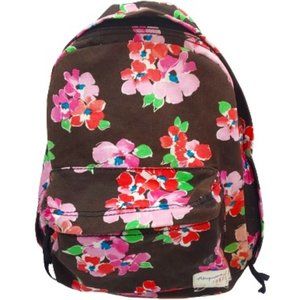 Aeropostale, Flower Large, Backpack, Color: Brown and Pink